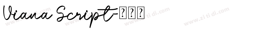 Viana Script字体转换
